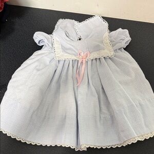 C.I. Castro Blue and White Baby Dress vintage